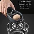Miniatyrbilde 4 av 5: Rusta eggknuser i rustfritt stål - Automatisk eggknuser - Enkelt rustfritt stål eggeskallskutter - Kreativ eggeskiller (Svart)