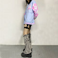 Miniatyrbilde 4 av 5: Y2K Beinstøtter for Kvinner Vinter - Slouchy Beinstøtter - Lolita Kawaii Tilbehør