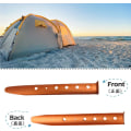 Miniatyrbilde 3 av 5: Aluminiumlegering teltplugger U-formede plugger sand 31cm festeplugger 6 stykker