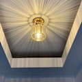 Miniatyrbillede 2 af 5: Krystal loftslampe moderne mini lysekrone loftslampe krystal vedhængslampe armatur til køkkenø spisebord soveværelse korridor