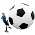 Miniatyrbillede 1 af 5: Kæmpe oppustelig fodboldstrandbold