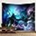 Miniatyrbilde 1 av 5: Galaxy Tapestry Blå Stjernehimmel Univers Rom Tapestry Vegg Henge