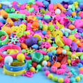 Miniatyrbild 4 av 5: Mångfald av Pop Beaded Pop Beads 500+ Snap Together DIY Bead Kit f