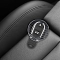 Miniatyrbilde 2 av 5: Bilnøkkeltilbehør Kompatibelt med Mini Smart Key 3 Knapper - Karbon Svart