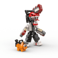 Miniatyrbillede 1 af 5: Chainsaw Man Figur Byggesæt, Actionfigur Model,