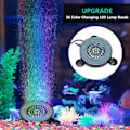 Miniatyrbillede 3 af 5: Nedsænkelig akvarieboblelampe, automatisk farveskiftende luftboble