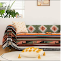 Miniatyrbild 2 av 3: Southwest filt kast dubbelsidig Aztec Southwest kast multifunktionellt överdrag för soffa stol soffa säng utomhus strand resa 90*150cm