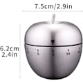 Miniatyrbillede 2 af 5: Køkken Timer Æbleformet Timer Manuel Mekanisk Rotation Alarm Køkken T