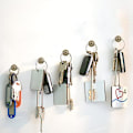 Miniatyrbilde 2 av 5: 20 stk dobbelthodede store trykknapper i sinklegering, lange trykknapper, flate