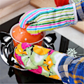 Miniatyrbild 5 av 5: Mikrovågsugnshandskar Värmeisolerande Handskar Ugnshandskar 1 Pack