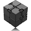 Pikkukuva 1 / 5: 2 kpl Decompression Toy Cube, Fidget Finger Toy Stress ja Ahdistuksen Lievitys, Time Killing Infinite Cube Toimistotyöntekijöille (Musta)