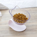 Miniatyrbillede 4 af 5: Total Cat Bowl Dobbelt Skål Beskyttelse - Enkelt Krave Hvid Skål 15° T