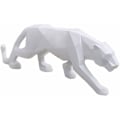 Miniatyrbild 2 av 4: Vit Svart Panter Skulptur Prydnader Skulptur Geometrisk Harts
