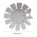 Miniatyrbild 2 av 5: Grader Mini Protractor, Hängande Rostfritt Stål Bärbar B