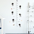 Miniatyrbild 2 av 5: Cartoon Astronaut Kids Height Measurement Sticker för barnrum N