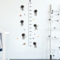 Miniatyrbilde 2 av 5: Tegneserie Astronaut Barn Høyde Måling Klistremerke for Barnerom N