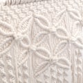 Pikkukuva 4 / 5: 1 kpl käsin kudottu hapsureunainen seinävaate - Puuvillaseinäkoriste, beige, 30*8