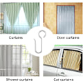 Miniatyrbild 2 av 5: 80 st Curtain Hooks, Gardinstångs-Hooks, Tunga Zink Curtain Hooks, för Dörrgardiner, etc (40x12mm)