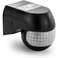 Miniatyrbild 1 av 5: 1x Infraröd rörelsesensor - För inomhus och utomhus räckvidd upp till 12 m vid 180 roterbar lutningsbar Ip44 skydd mot vattenstänk svart