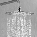 Miniatyrbilde 2 av 4: Rustfritt stål dusjhode 25CM Rundt dusjhode, Universal Rain Dusjhode 1/2 Tommers Gjenger