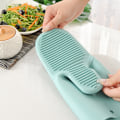 Miniatyrbilde 2 av 5: Nordiske tykke mikrobølgeovnshansker, sklisikre, anti-skold, varmeisolerende hansker, silikagel hansker til baking 15,5 * 28 cm