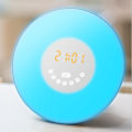 Miniatyrbillede 2 af 5: Digitalt vækkeur, elektronisk vækkeur med nattelys, LCD-display med tid, dato, temperatur, snooze-funktion