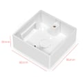 Miniatyrbilde 5 av 5: 86 Type Junction Box Overflate Montering Frontplate Enkelt Stikkontakt 86 x 86 x 34 mm
