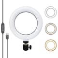 6'' Selfie Ring Light Med Stativ, Videokonferensbelysning, Webbkamer