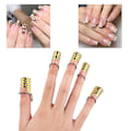 Miniatyrbild 4 av 4: Återanvändbar nagelkonstformguide aluminium nagelstencil