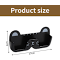 Miniatyrbillede 2 af 5: Brilleskabsstativ, Solbriller Opbevaring Display Stativ Briller Hængende Organizer Brilleboks Katte Briller Holder Opbevaring, 2 Stykker (Sort og Hvid)