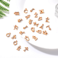 Miniatyrbillede 3 af 5: 26 stk. alfabet charms, bogstav charms AZ lys guld legering bogstav