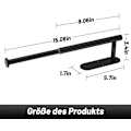 Miniatyrbillede 2 af 5: Indtrækkelig toiletrulleholder, ingen boring rustfrit stål, til køkken,