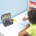Miniatyrbillede 2 af 5: 4 x 6 tommer grå indekskortboks Flashcard-holder Indekskort-holder