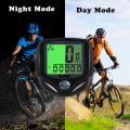 Miniatyrbillede 4 af 5: Trådløs cykelcomputer Vandtæt cykel Tacho Funktioner LCD Odometer