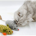 Miniatyrbild 5 av 5: Katt leksaker 3 st möss, interaktiva kattmynta djurleksaker för inomhus kattungar, katt tugga träningsleksak 12*5*4CM，grön kaffefärg grå