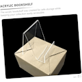 Miniatyrbillede 2 af 5: Skrivebordsopbevaring, Transparent Display Stand, 4 stk., Ornament Display Stand, Fotoholder, Tablet Holder, Business Holder til Skrivebords Display Easel-RAPA
