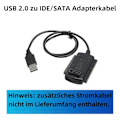 Miniatyrbild 3 av 4: B95S Hårddiskadapter - USB 2.0 till IDE/SATA-omvandlarkabel för 2.5\" & 3.5\" HDD/SSD - Enkel överföring & Backup utan drivrutinsinstallation
