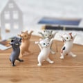 Miniatyrbild 3 av 5: 5 stycken dansande kattkista prydnad, rolig katt pennhållare, inter