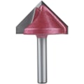 Miniatyrbilde 1 av 4: 3D V-formet CNC-fres, 32mm x 90 grader (CED x grader), 6mm