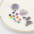 Miniatyrbilde 3 av 5: 450 stk onde øyne perler øyne perler håndlagde onde øyne harpiks perler sjarm for D