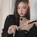 Miniatyrbillede 4 af 5: Choker Punk Hauling Chain PU Læder Krave Metal Ring Gothic Nec