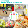 Miniatyrbillede 5 af 5: 15 stk. Madposeforsegler, Plastik Madposeklips, Madklips til Snackposer, Opbevaringsposer, Ladekabel