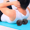 Miniatyrbillede 3 af 5: Mini jordnøddeformet fascia selv-massage bold skulder ryg ben rehabilitering træningsbold duo bold