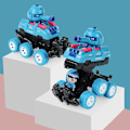 Miniatyrbillede 2 af 5: Kollisionsdeformation Bil Børn Dreng Legetøj Seks-hjulet Inertial