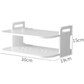 Miniatyrbillede 2 af 5: Flydende vægmonteret hylde til DVD-afspillere, kabelbokse, vægmontering, hylde til set-top-boks, router, spillekonsoller