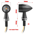 Miniatyrbillede 2 af 5: Motorcykel LED Blinklys, 12V 2 stk. Motorcykel Blinklys