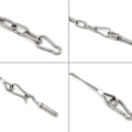 Miniatyrbilde 4 av 5: 20 stk 304 rustfritt stål karabiner, M5 rustfritt stål karabiner, 50