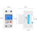 Miniatyrbilde 2 av 5: DDS6619-013 Husholdning Enkeltfase 2P Skinne Multifunksjon Tilbakestillbar Batterimåler Universell Digital Elektronisk Timer - Transparent Veske