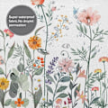Miniatyrbillede 4 af 5: Boheme badeforhæng, blomster badeforhæng, farverigt vestligt rose badeforhæng, sommer badeforhæng, moderne badeforhæng