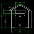 Miniatyrbild 5 av 5: Vattentätt Fodral för Trådlös Dörrklocka Åtkomstkontroll Regnskydd Dörrklocka Skyddsbox Transparent Utomhus